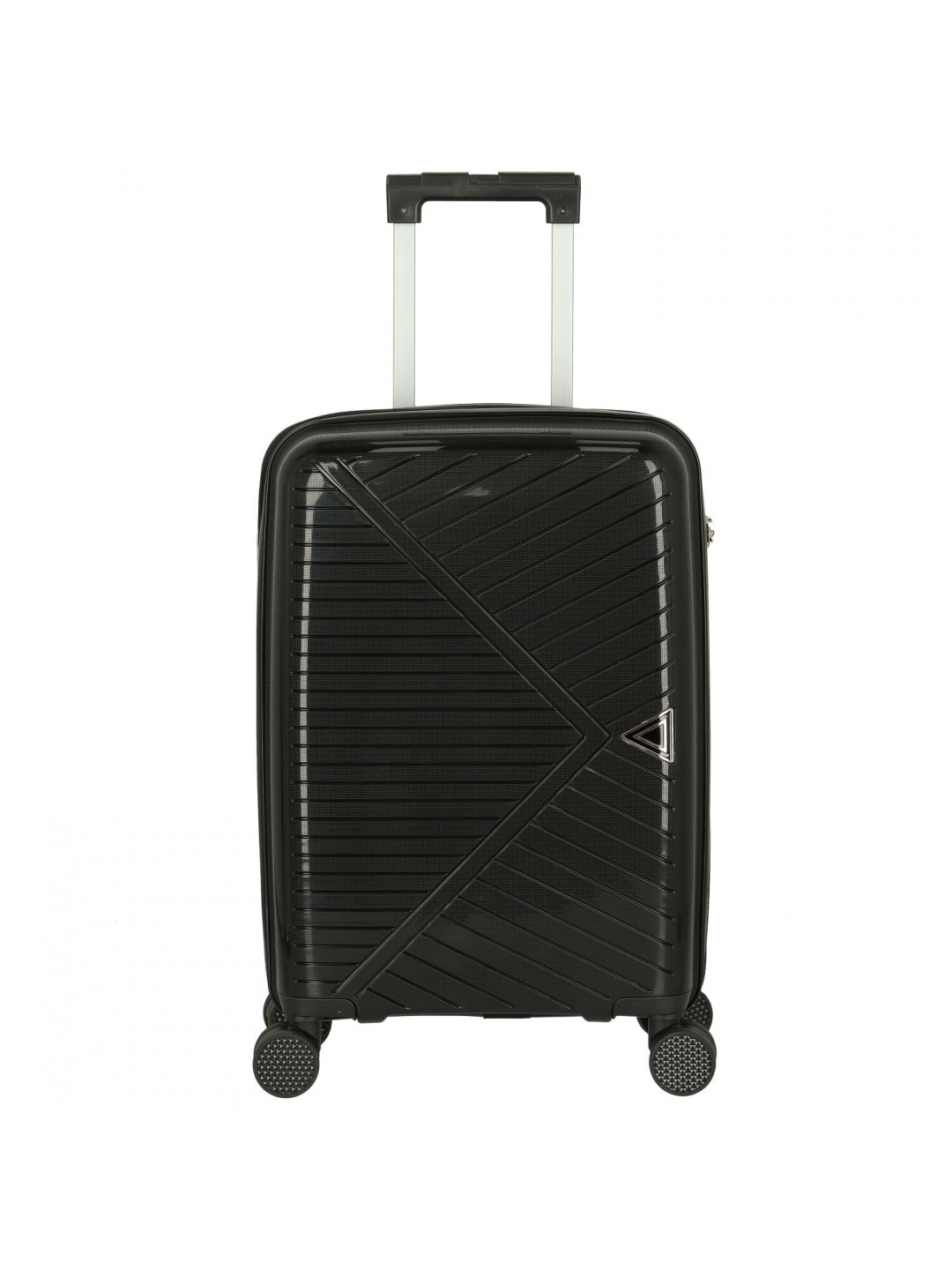 Cestovní plastový kufr Mervin velikost S černý